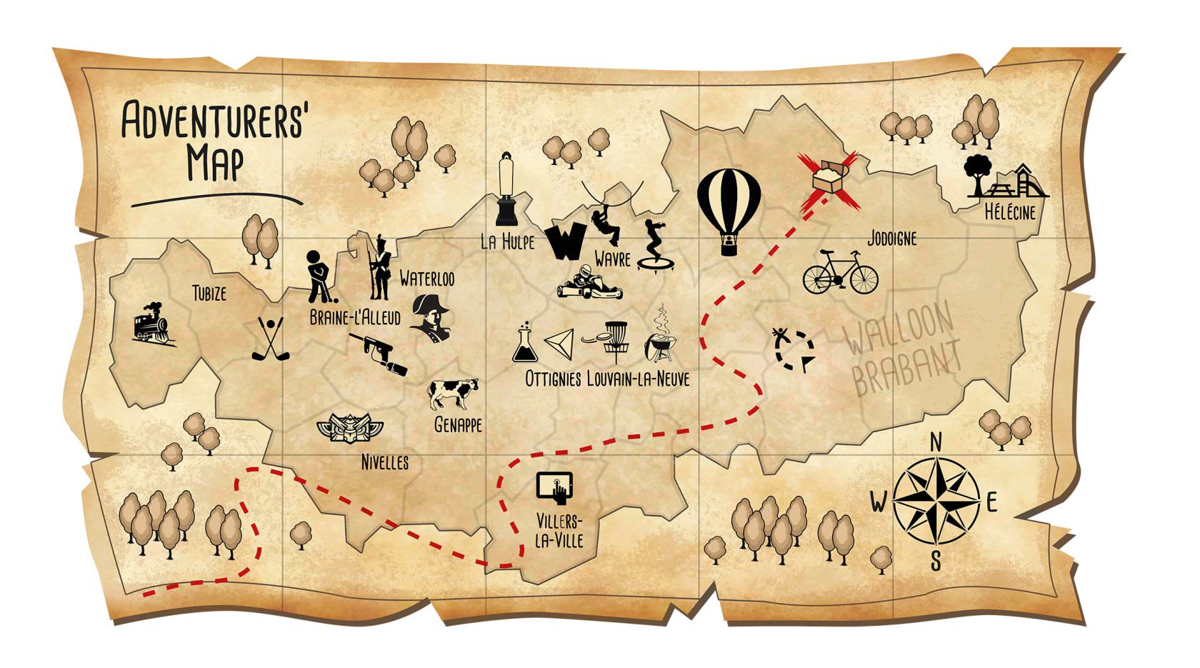 Carte des aventuriers
