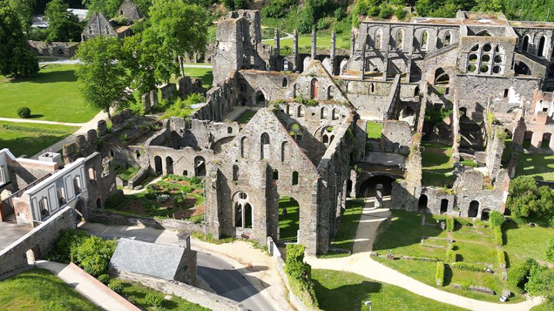 vue d'ensemble de l'abbaye de villers la ville