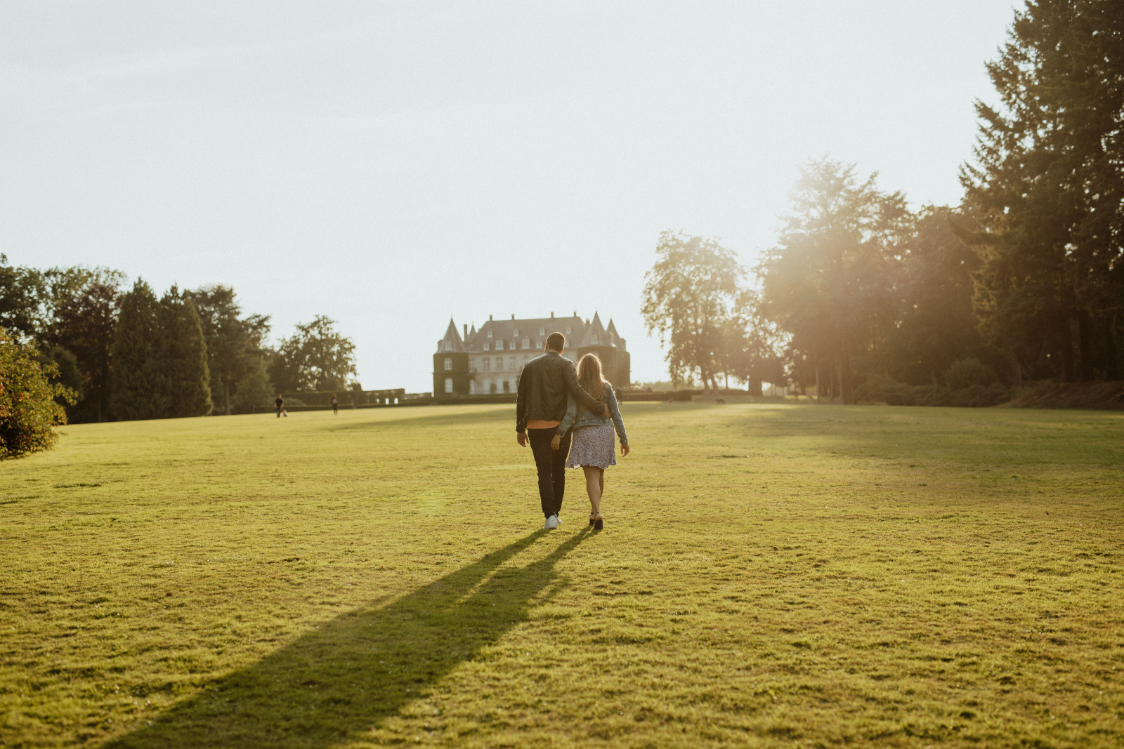 Couple au Château de La Hulpe